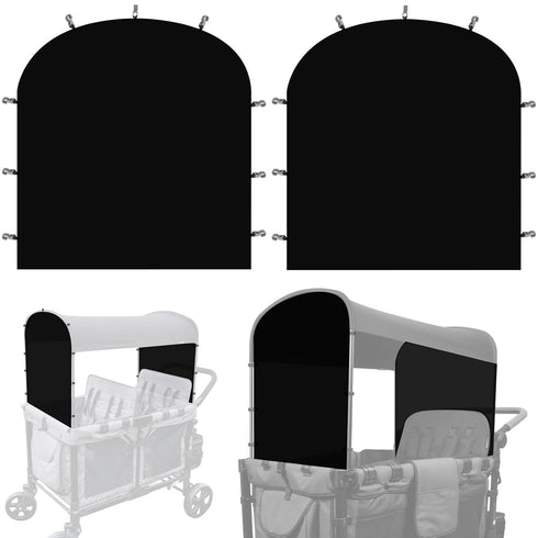 LUAATT Side Breathable Sunshade Canopy with Clamps,UPF50+ Front and Rear Fence Sun Shields