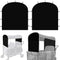 LUAATT Side Breathable Sunshade Canopy with Clamps,UPF50+ Front and Rear Fence Sun Shields