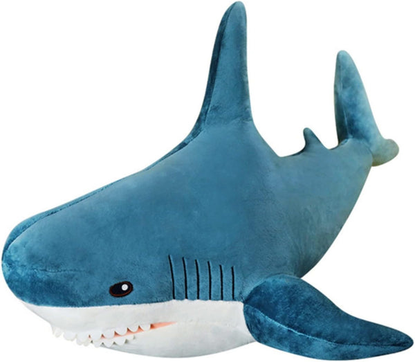 31 Inch XL 15% Giant Shark Stuffed Animal, Soft Shark Plush Pillow Décor, Perfect Stress Relief Gift
