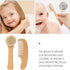 Set Grooming Kit with Soft Wool Scalp Brush and Comb for Newborns and Gentle Hair Care Bath and Massage Tool