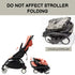 Upgraded Adjustable Angle Baby Stroller Bumper Bar Accessories for BBZ Yoyo/Yoya/Yoyo+ - Black
