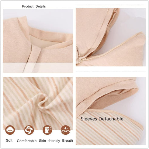 CYUURO 3-Way 100% 3.5 Baby Wearable Blanket Sleeping Bag Sack for Toddler Baby Girl Boy Unisex Zipper Baby Sleep Sack