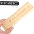 Wooden Pregnancy Test Keepsake Box with Lid Rustic Footprint Design Female Pregnancy Announcement Case Multipurpose