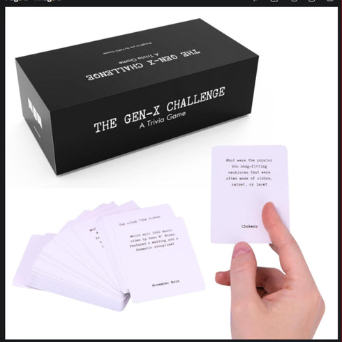 FAFO GAMES 80s 90s 600 The Gen-X Challenge - and Trivia Card Game with Trivia Cards - Pop Culture Trivia Game