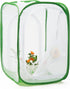 Two Doors Monarch Butterfly Habitat, Insect Mesh Cage, Caterpillar Enclosure Terrarium Pop-up (15.7 x 15.7 x 24)