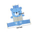 Topwon Non-Slip Baby Bath Seat, Adjustable Newborn Bathtub Support Seat, Keep Baby Safe, Blue