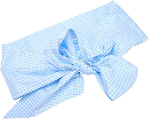 VGEBY Newborn Swaddle Sash, Maternity Bow Sash, Infant Blanket Swaddling Blankets (light blue plaid)