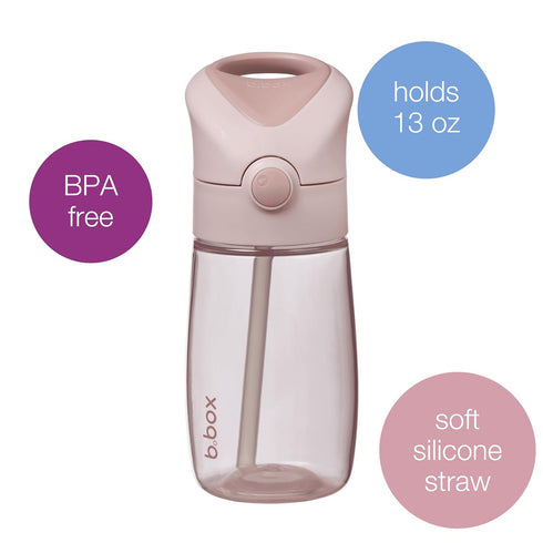 13 oz b.box Drink Bottle Jnr - Kids Water Bottle Ideal for School, Home, Daycare & Travel, Toddler Cups, Easy Clean