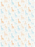 miaozhen 1 Pack 52x28 Cotton Baby Crib Sheets Ultra Soft Blue and Orange Simplified-line Giraffe Playard Mattress
