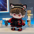 niannyyhouse 20cm Plush Doll Clothes, Red Flame Set with Headwear Coat Pants Shoes Soft Stuffed Plush Toy Dress Up