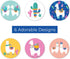 250 Llama Party Stickers - 1.5" Vibrant Desert Event Decals, 6 Colorful Alpaca Designs, Made in The USA