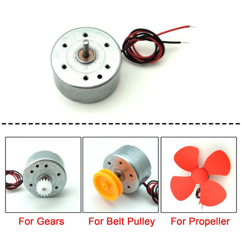 EUDAX 6 Set Mini Generator Motors - 3V-12V DC Motor Electric Motor with Propellers for DIY Educational Projects