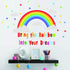 Bamsod Rainbow Wall Sticker, Kids Wall Decal Art for Girls Bedroom Nursery Home Decor, 16.5x32.6 inch