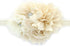 My Lello Shabby Fabric Flower Cluster Headbands for Baby Girls and Toddlers - Stretchy Elastic