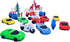 XANADU Cute Vehicle Motorbike Puzzle Erasers - 3D Take Apart Fun, 14 Pcs Mini Car Erasers