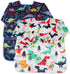Kids Art Smocks 2 Pack, Dinosaur Painting Apron for Children, Waterproof Artist Smock with Long Sleeve and Pockets