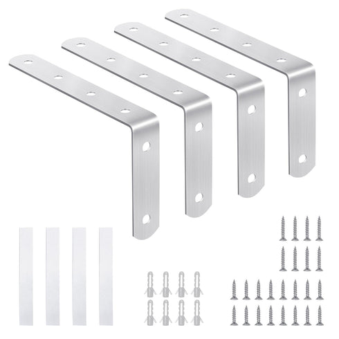 Furniture Anchors Anti-Tip Baby Proofing: Safety Straps Kit for Dresser, Secure 400 lbs Bookcase to Wall, 4 Pack