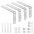 Furniture Anchors Anti-Tip Baby Proofing: Safety Straps Kit for Dresser, Secure 400 lbs Bookcase to Wall, 4 Pack