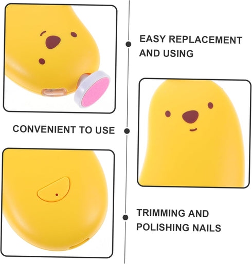 Trimmer Didiseaon Nail File Electric Clipper Electric Clipper Grinding Heads Led Light Versatile for Toddlers Newborns