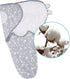 0-3 2 Pack Biloban Baby Swaddles Months for Boy Girls, Newborn, Organic Cotton Adjustable Blanket, Lovely Grey Print