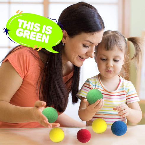 ArtCreativity Soft Foam Balls 2.5” – Pack of 12 Lightweight Mini Balls for Indoor Play, Safe Toddler Toys