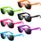 NEBURORA Neon Sunglasses Bulk, Classic Retro Multicolor Party Sunglasses, 6/12/24/60 Pack Toys for Summer Beach Party