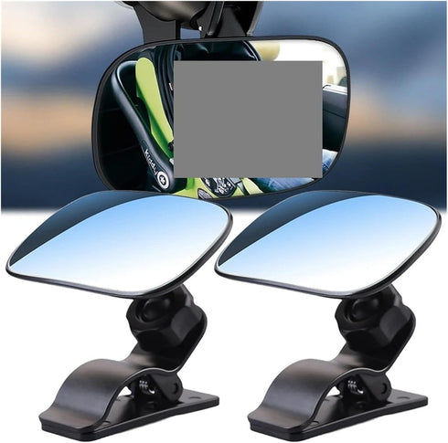 DZY135QQ 360 Monitor(2pcs) Rotates Car View Back Seat Mirror Car Mirror Facing Rear Ward Infant Care Square