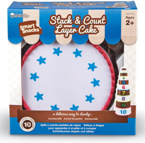 Count 10 18+ Counting Learning Resources Stack and Layer Cake - Pieces, Ages months Toddler Learning Toys, Early