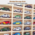 Wood Toy Car Display Rack, Holds 42 Diecast Cars Model Car Display Case 1/64 Scale Organizer Freestanding or