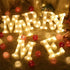 HFDJRWK Decoration(B,70cm) Diy Foam Board Lights Up Letters Large Lighting Letter for Baby Bath Anniversary Party