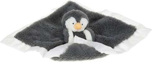 Apricot Lamb Stuffed Animals, Soft Security Blanket, Gray Penguin Infant Nursery Character Blanket, Luxury Snuggler