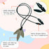 SILFIMAYA 7 Packs Chew Necklaces for Sensory Kids Children Adults Autism ADHD Chewy Necklace Sensory Teether Silicone