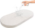 Baby Bassinet Mattress, Breathable, Premium Foam, Hypoallergenic, Non-Toxic, Oval Shaped with Removal