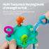 Montessori Pull String Toy - 100% Food Grade Silicone with Built-in Rattle Function (Spearmint)