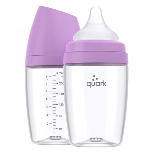 BuubiBottle Max Slow Flow Bottle for Newborn Babies by Quark - with