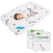 2 Pack Pack and Play Mattress Protector Cover Zipper, Compatible with Graco