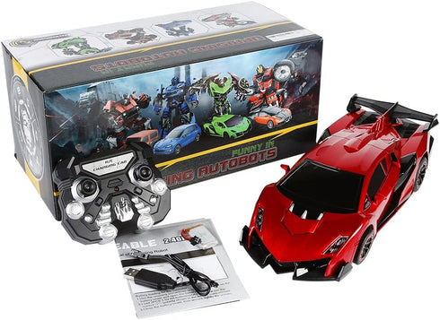 1:14 360Drifting, 8+, SainSmart Jr. Remote Control Car, Transform Robot RC Cars for Kids Toys, Scale Car