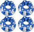 VGEBY 4pcs RC Hex Nuts, M4 Aluminum Alloy Wheel Hex Nuts for D3 D4 1/10 RC Car (Dark Blue)