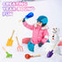 Egashow 6 8" Playset PCS Kids Gardening Tools, Metal Beach Sandbox Digging Toys with Sturdy Wooden Handle, Safe