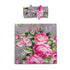 Galabloomer Newborn Receiving Blanket Headband Set, Baby Flower Rose Swaddle with Big Bow, Gray