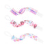 6 Pack 6DBP06 ALVABABY Baby Pacifier Clips Paci Universal Holder Leash Pacifier Clip Binky Holder for Teether Soothie