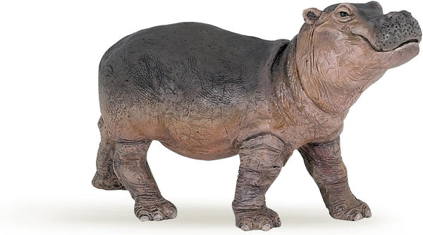 Papo Hand-Painted Wild Animal Kingdom Hippopotamus Calf Figurine 50052, Collectible for Children 3+