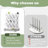 Hranio 12 Baby Bottle Drying Rack Baby Bottle Organizer Drying Rack Space Saving Foldable Dish Can Dry Up to Bottles