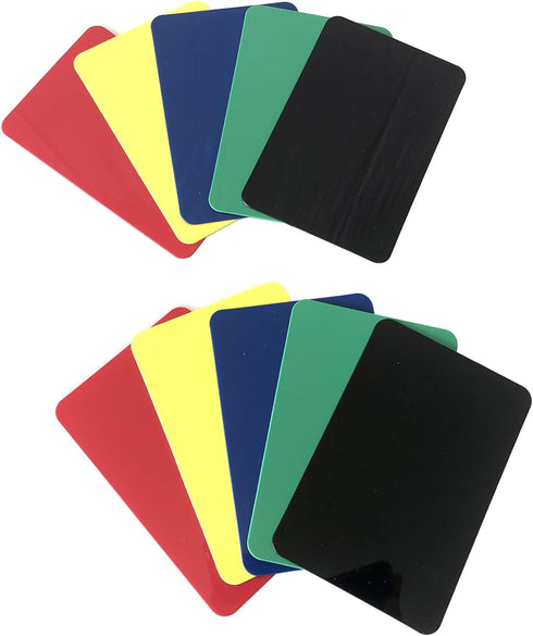 Yuanhe 10Pack Poker Cut Cards - Bridge Size Cutting Cards in 5 Colors for Poker Texas Hold'em