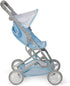 18" 3+ JC Toys - Berenguer Boutique | Fashionable Stroller with Canopy and Storage | Simple Folding |Blue Accessory