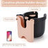 Accmor Stroller Cup Holder with Phone Holder - Universal Cup Holder for Strollers, Bikes, Wheelchairs