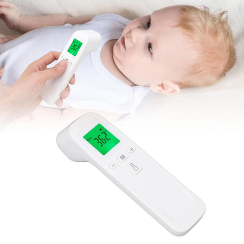 Forehead Digital Thermometer for Adults and Baby, Non-Infrared with Accurate Reading, High Temperature Alarm, Memory