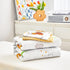 4 Set Flysheep Piece White Toddler Bedding for Baby Girls and Boys, Cute Animals Printed - includes Quilted Comforter