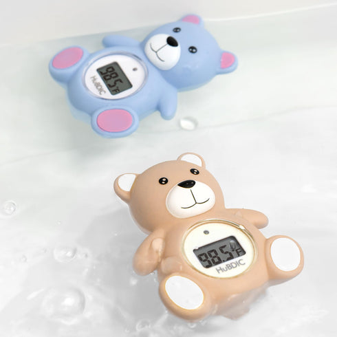 2in1 HubiBaby Baby Bath Thermometer & Digital Room Temperature, Kids Bathroom Safety Products with Temperature Warning