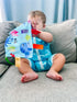 Baby Jack & Co 8x8” Ocean Lovey Tag Toys - Crinkle Toys for Babies, Soft & Safe, BPA Free
